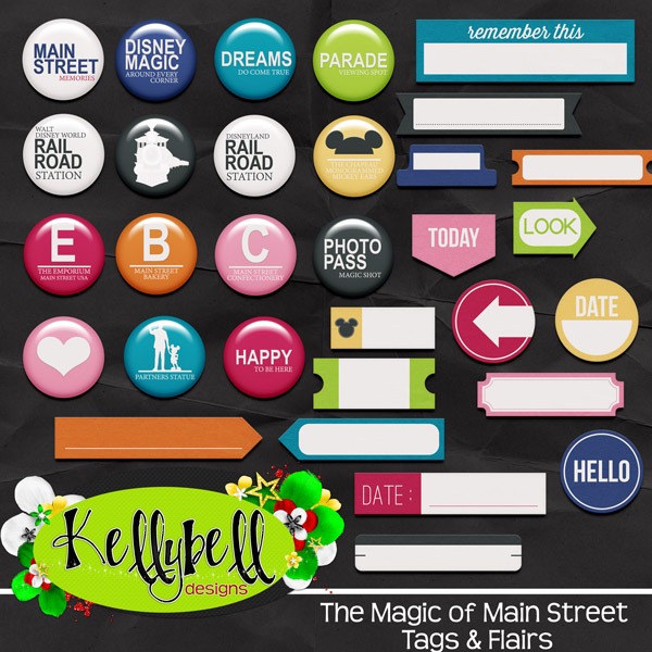 The Magic Of Main Street Tags & Flairs
