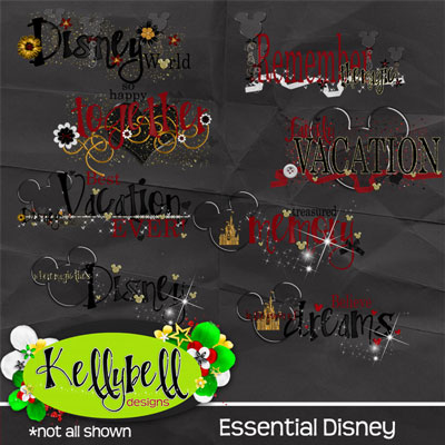 Essential Disney Word Art - Kellybell Designs