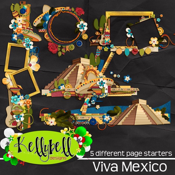 Viva Mexico Page Starters Kellybell Designs