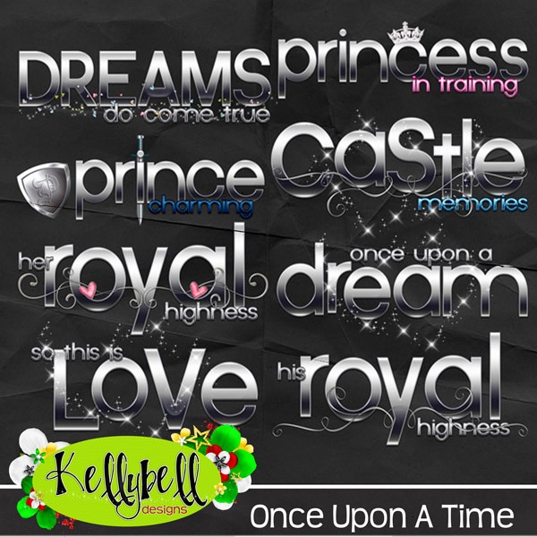 Once Upon A Time Word Art Kellybell Designs