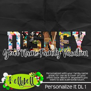 Personalize It Disneyland 1