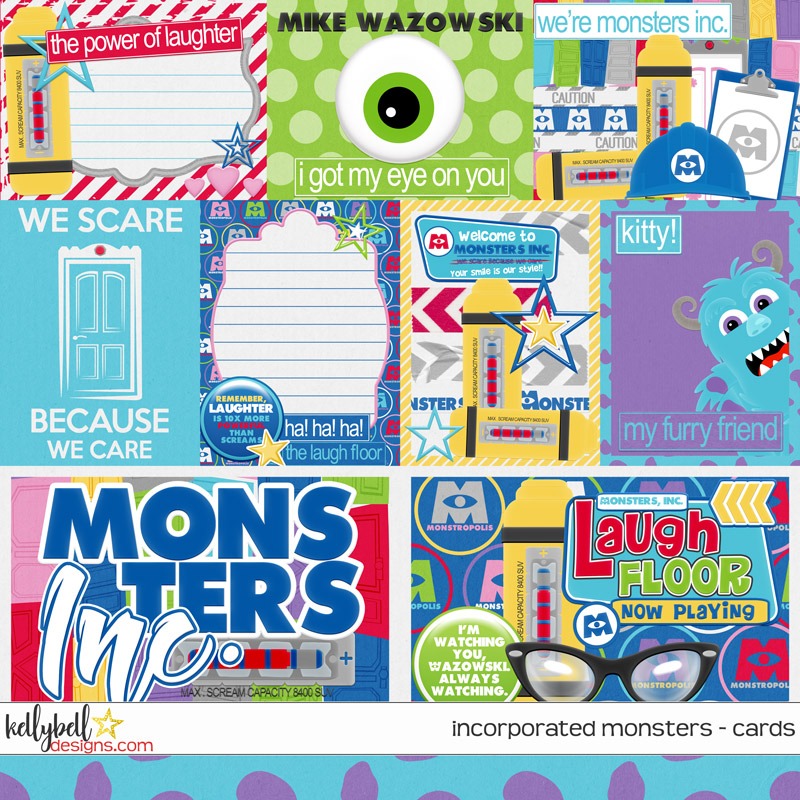 Disney World Monsters Inc Laugh Floor Comedy Show Scrapbook Paper Die Cut  Piece