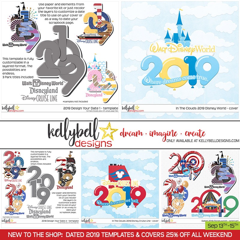 2019 Design Your Date, Dated and In the Clouds Covers