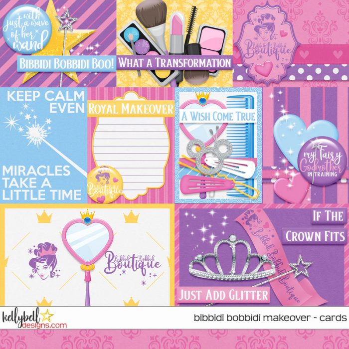 Bibbidi Bobbidi Makeover Cards - Kellybell Designs