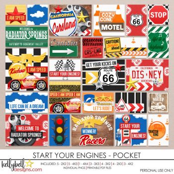 Start Your Engines Pocket - Kellybell Designs