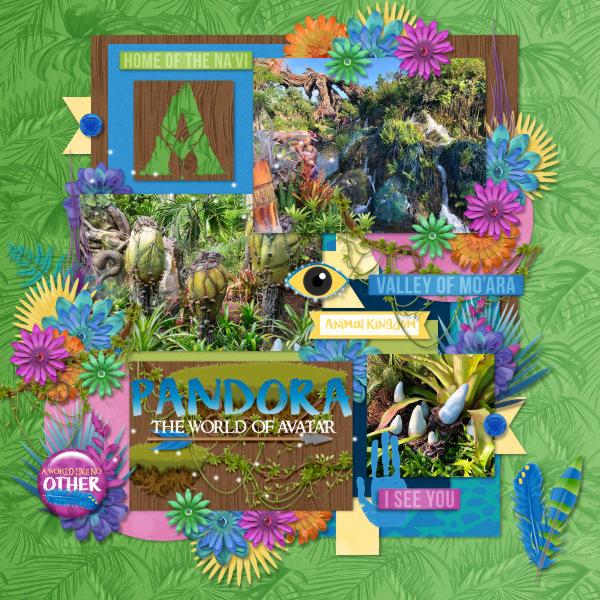 Disney 2020 Scrapbook Album  Documenting Pandora & Na'vi River Journey