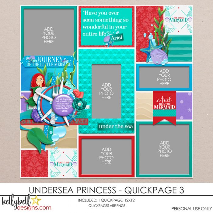 Under Sea Princess Quickpage 3 - Kellybell Designs