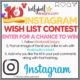 Instagram Wish List Contest & Instagram Layout Contest