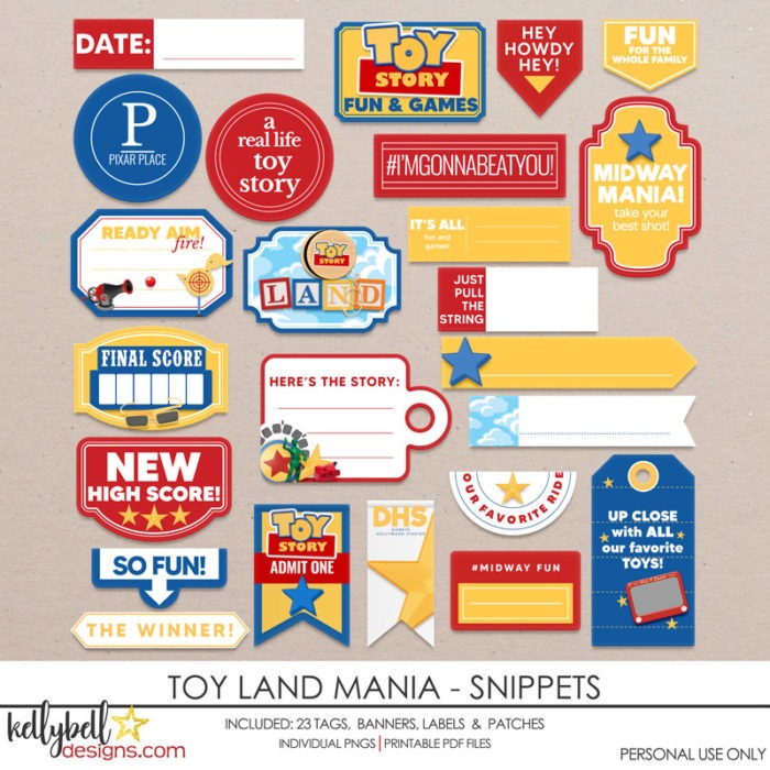 Toy Land Mania Snippets - Kellybell Designs