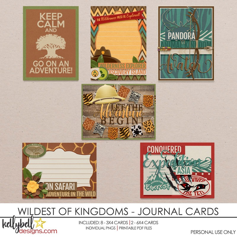 Wildest of Kingdoms Journal Cards