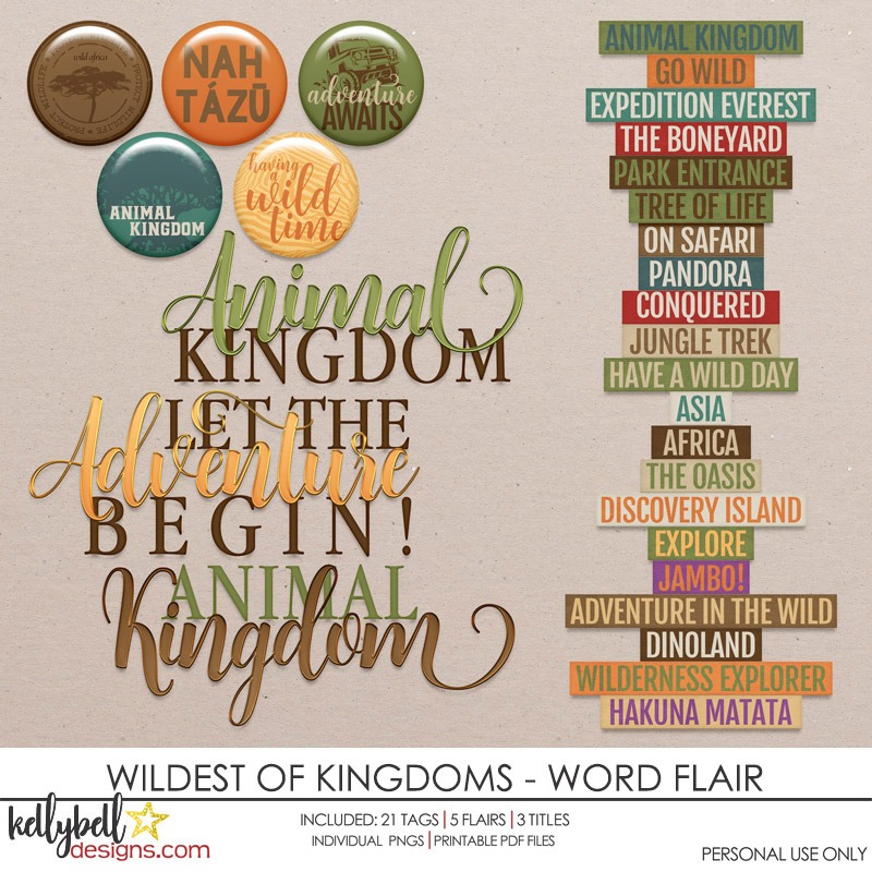 Wildest of Kingdoms Word Flair