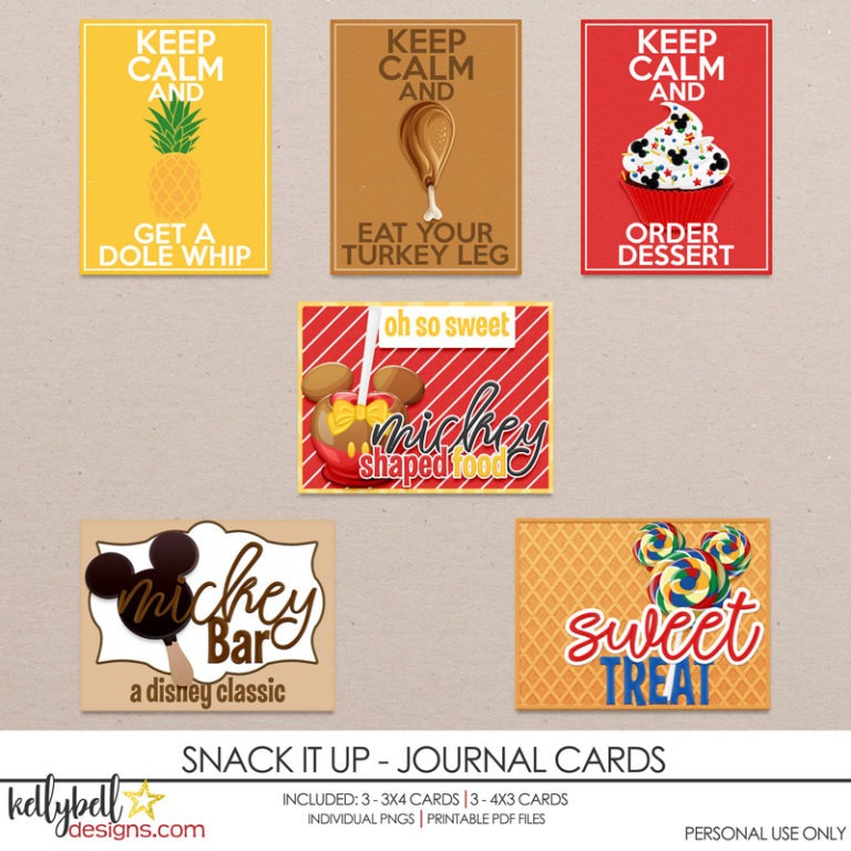 Snack It Up Journal Cards Kellybell Designs