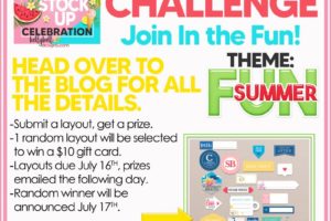 Summer Stock Up Layout Challenge