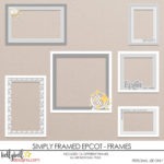Simply Framed Epcot Frames - Kellybell Designs
