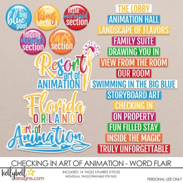 Checking In Art of Animation Kit - Kellybell Designs  Animation art, Art  of animation resort, Disney scrapbook