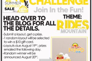 Mid Summer Madness Layout Challenge