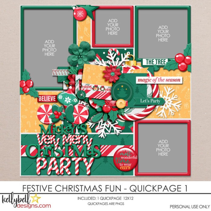 Festive Christmas Fun Kit - Kellybell Designs