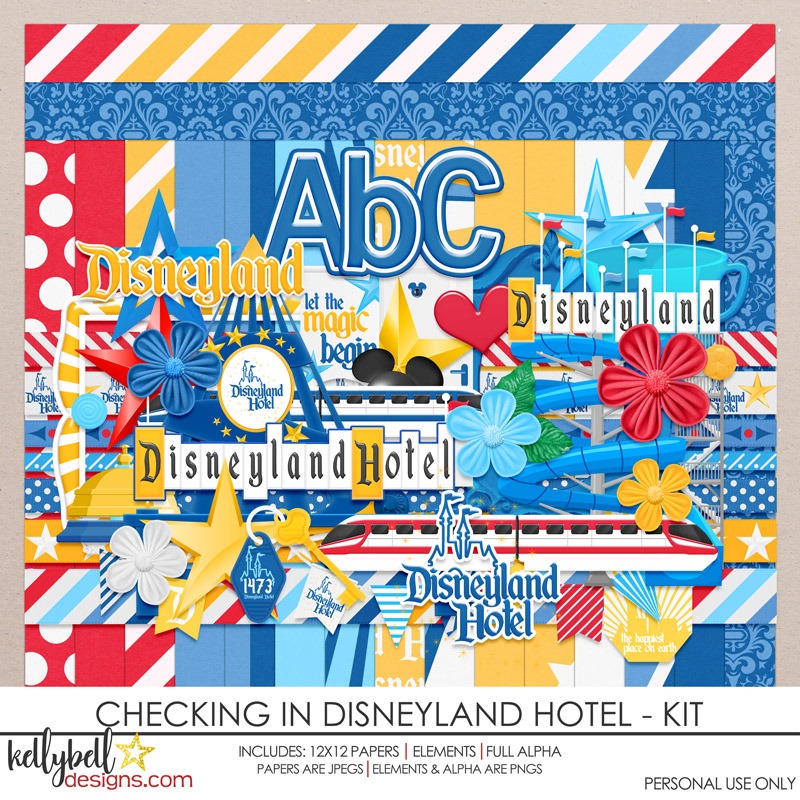 50th Castle Magical Vacation 12X12 Scrapbook Paper