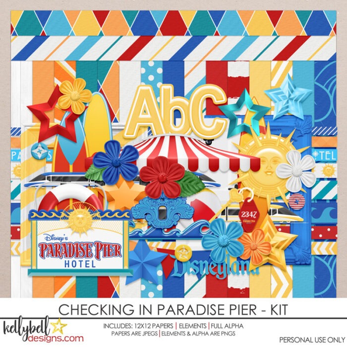 Checking In Paradise Pier Kit - Kellybell Designs