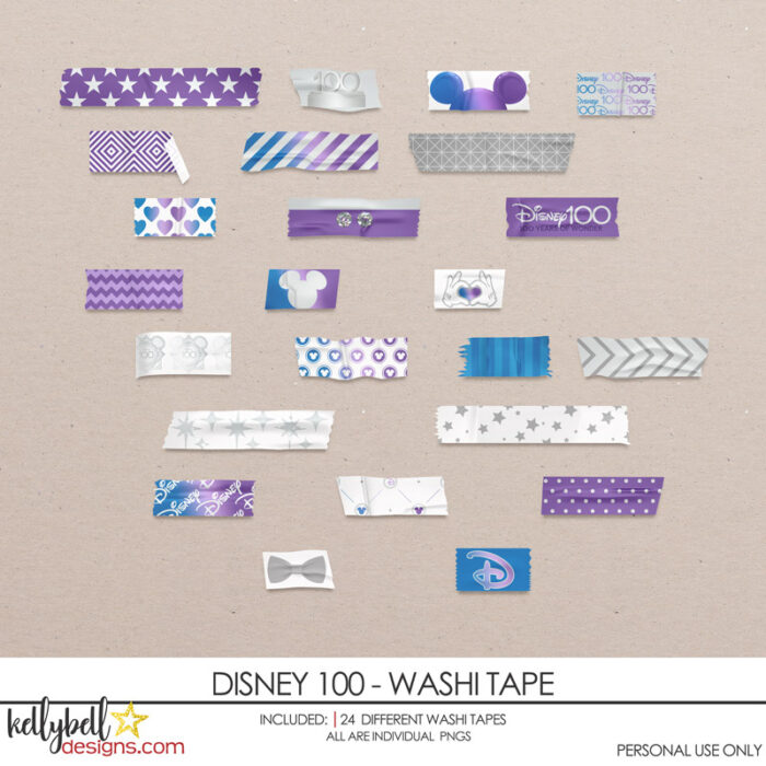Disney 100 Washi Tape Kellybell Designs