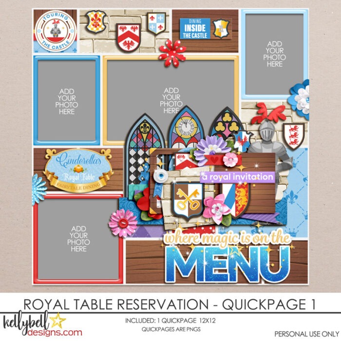 Royal Table Reservation Kit - Kellybell Designs