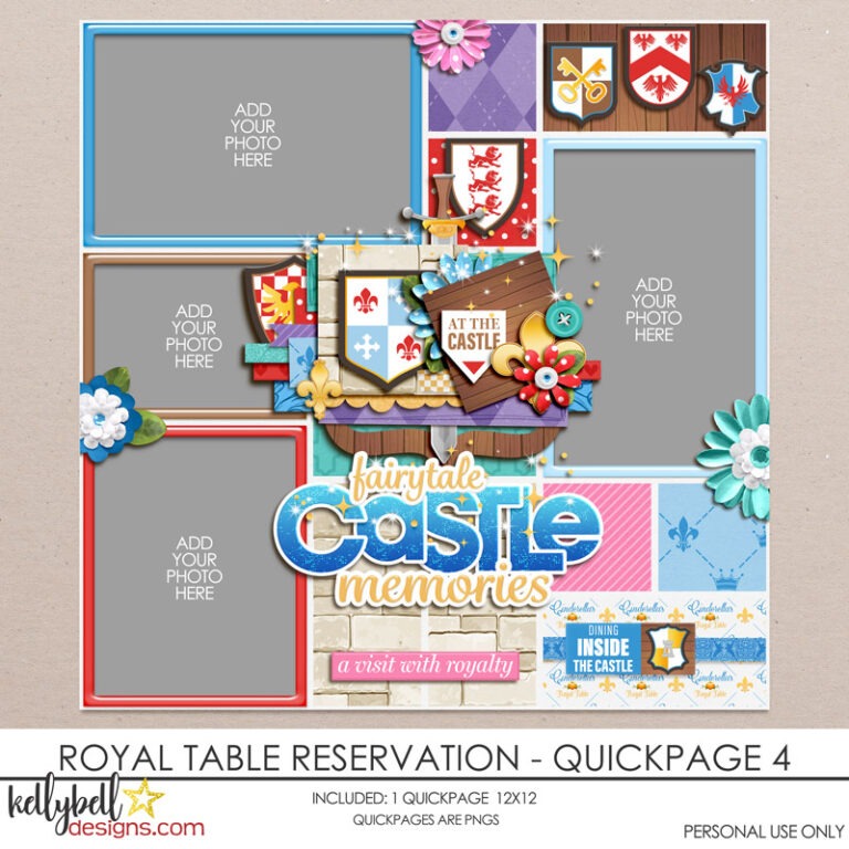 Royal Table Reservation Kit - Kellybell Designs