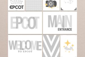All Stitched Up Template and Park Pockets EPCOT