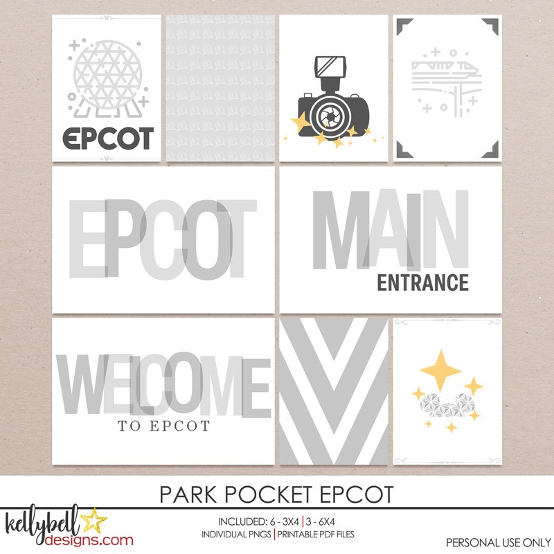 All Stitched Up Template and Park Pockets EPCOT