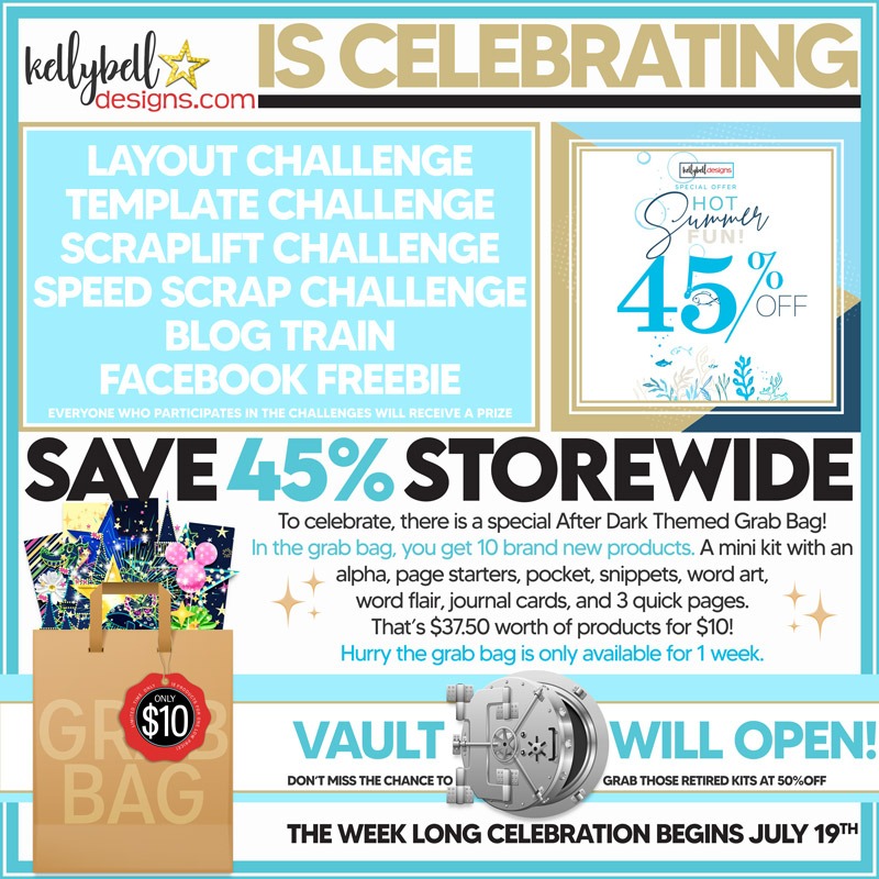 Hot Summer Fun – Challenges, Grab Bag, Blog Train, Sale and Vault Opening!