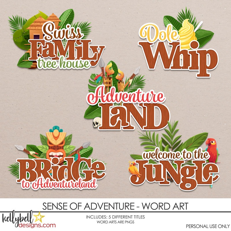 Sense of Adventure Word Art