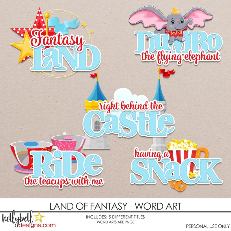 Land of Fantasy Word Art