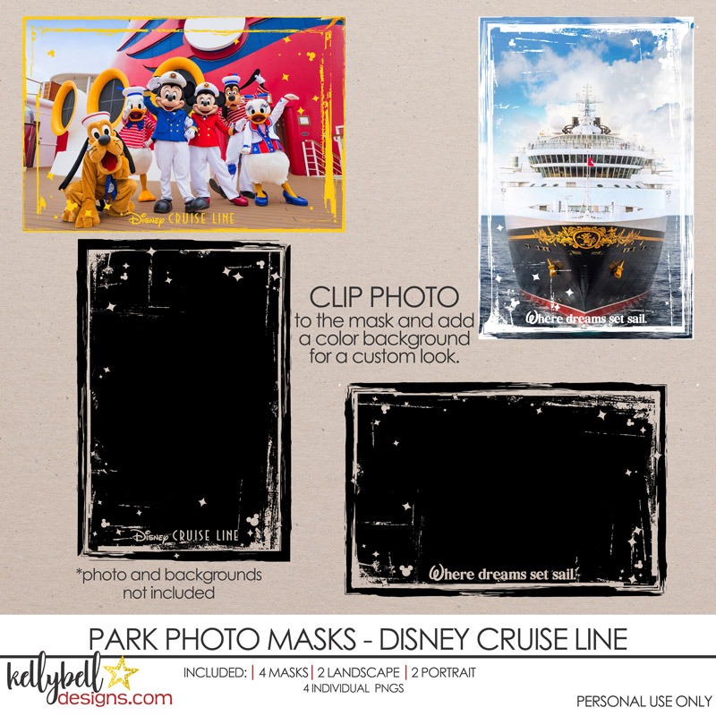 Park Masks Disney Cruise Line