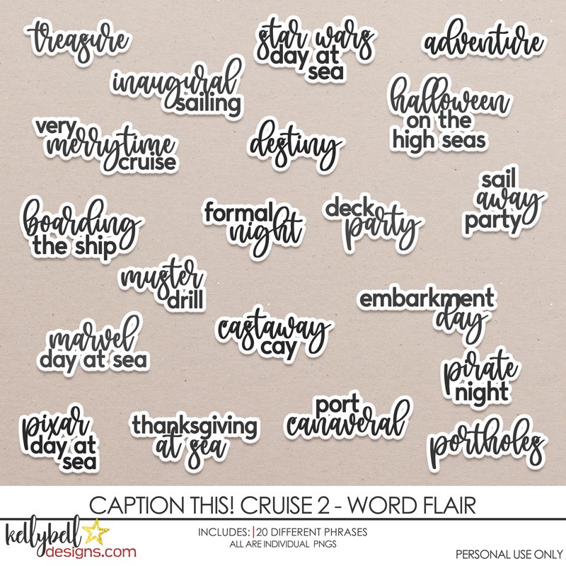 Caption This! Cruise 2 Word Flair