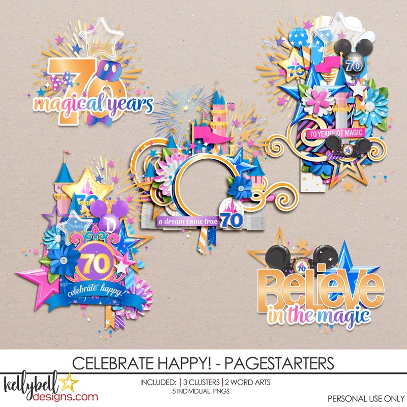 Celebrate Happy Page Starters