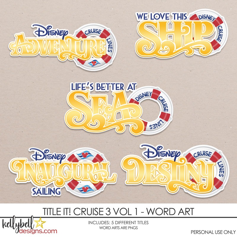 Title It! Cruise 3 Vol 1 Word Art