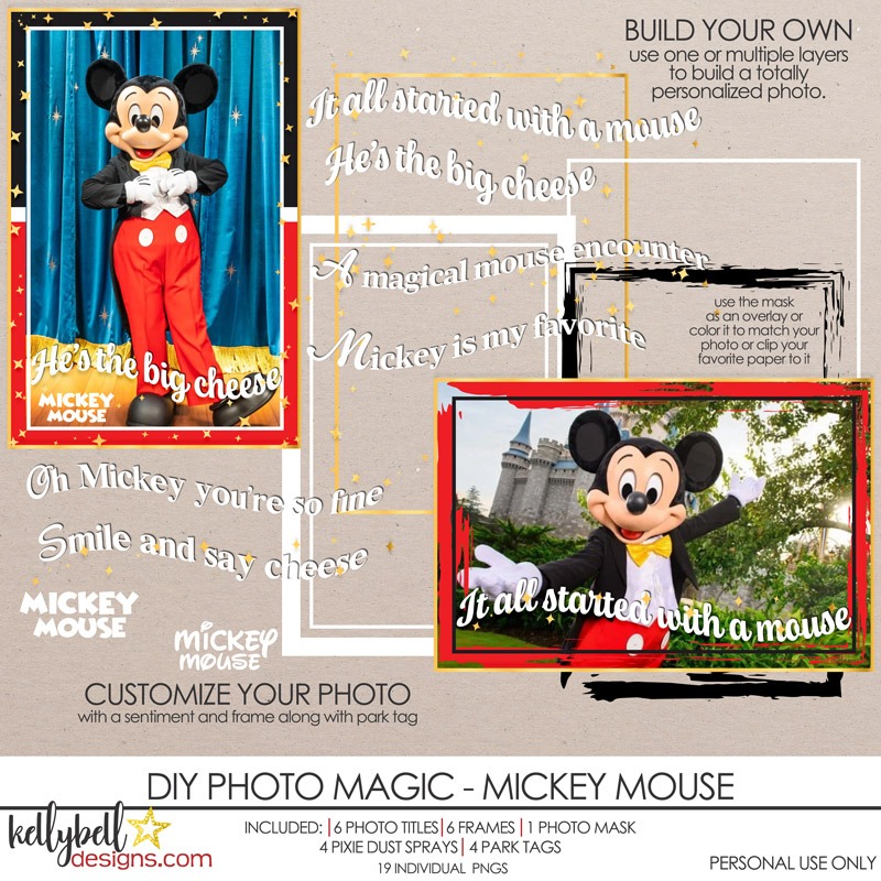 DIY Photo Magic Mickey Mouse