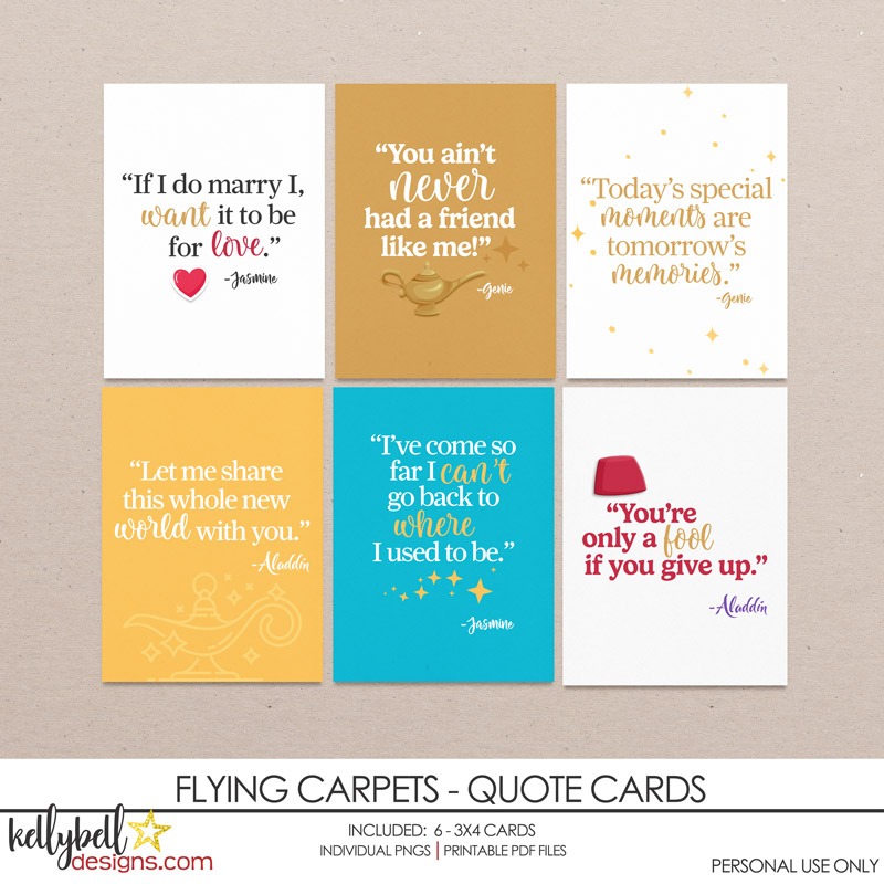 Flying Carpets Quote Cards
