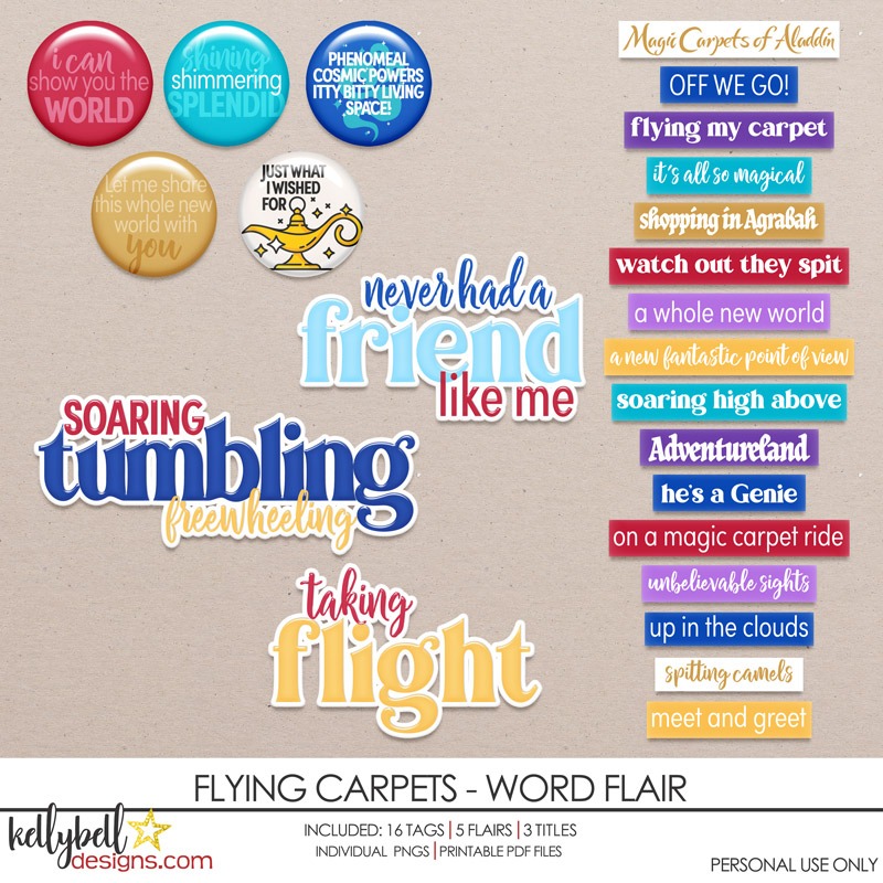 Flying Carpets Word Flair