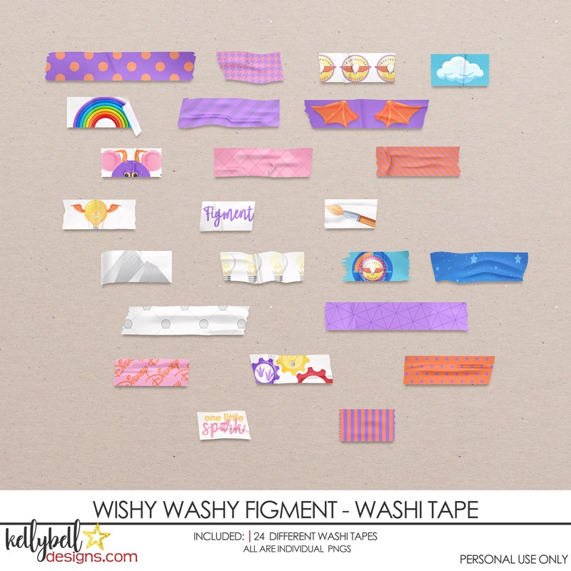 Wishy Washy Figment Washi Tape