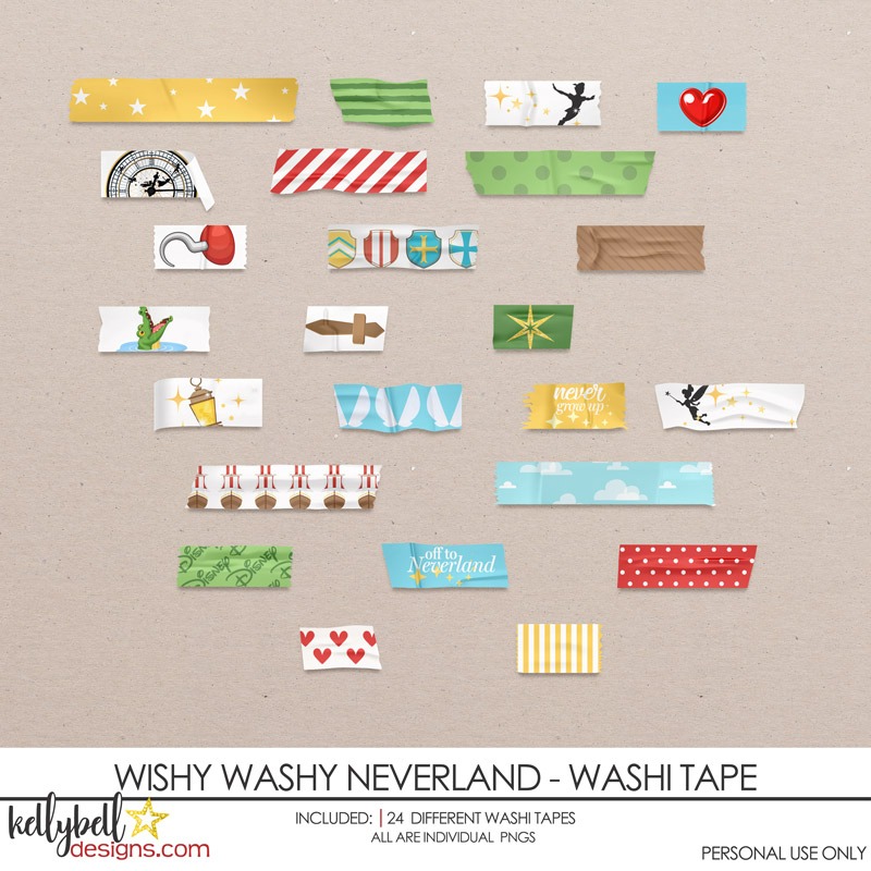 Wishy Washy Neverland Washi Tape