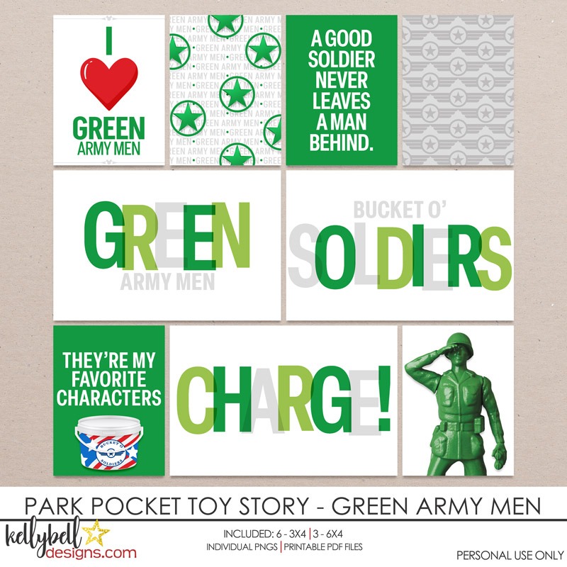 Park Pocket Toy Story Green Army Men