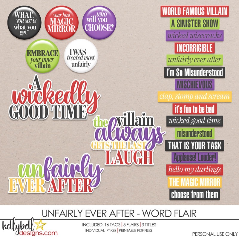 Unfairly Ever After Word Flair