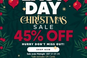 Last Day for 2025 End of Year Sale!