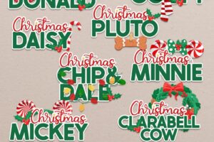 In Costume Christmas Word Art