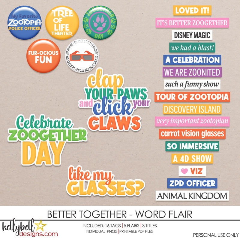 Better Together Word Flair