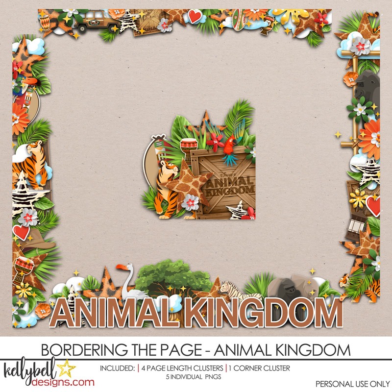 Bordering the Page Animal Kingdom Page Borders