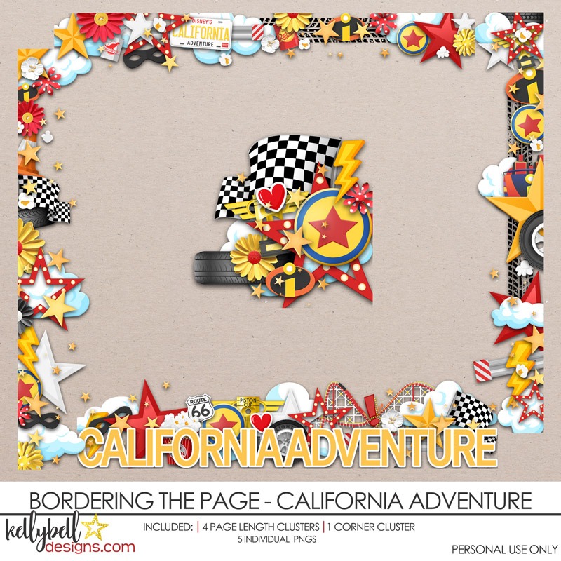 Bordering the Page California Adventure Borders
