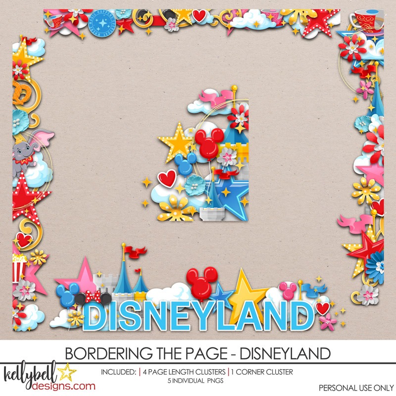 Bordering the Page Disneyland Borders