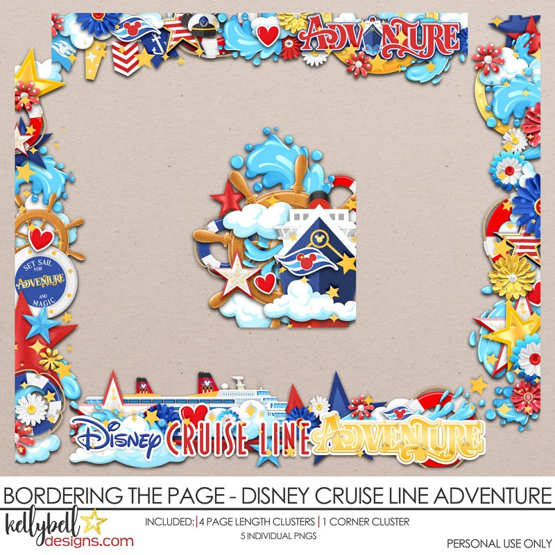 Bordering the Page Disney Cruise Line Adventure Page Borders