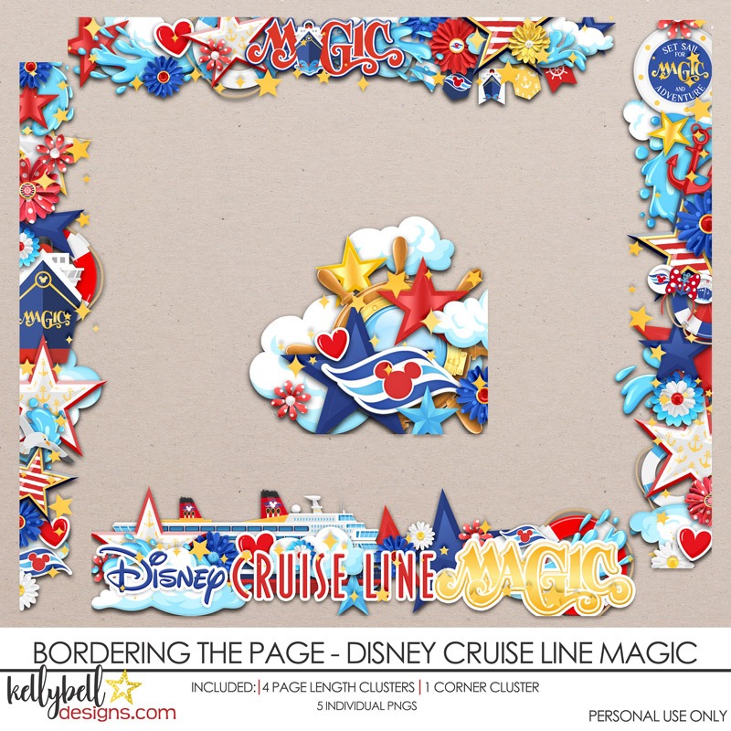 Bordering the Page Disney Cruise Line Magic Page Borders